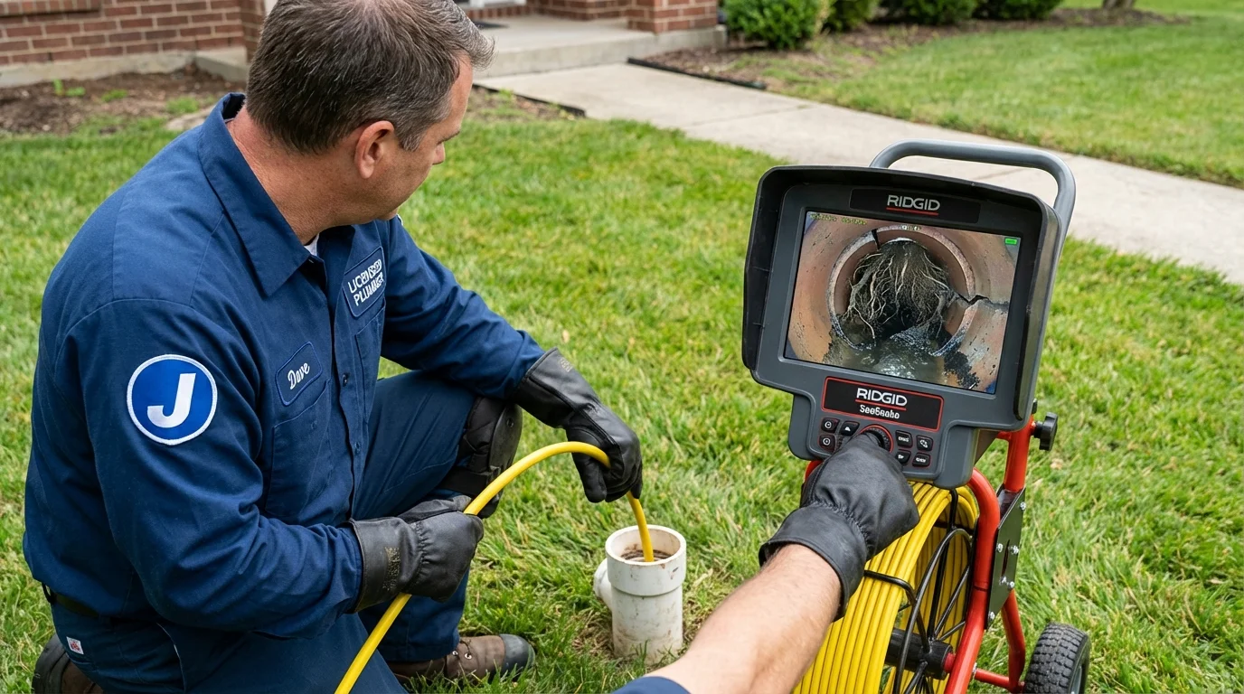 Sewer camera inspection being performed by Johns Plumbing LLC in Flatonia